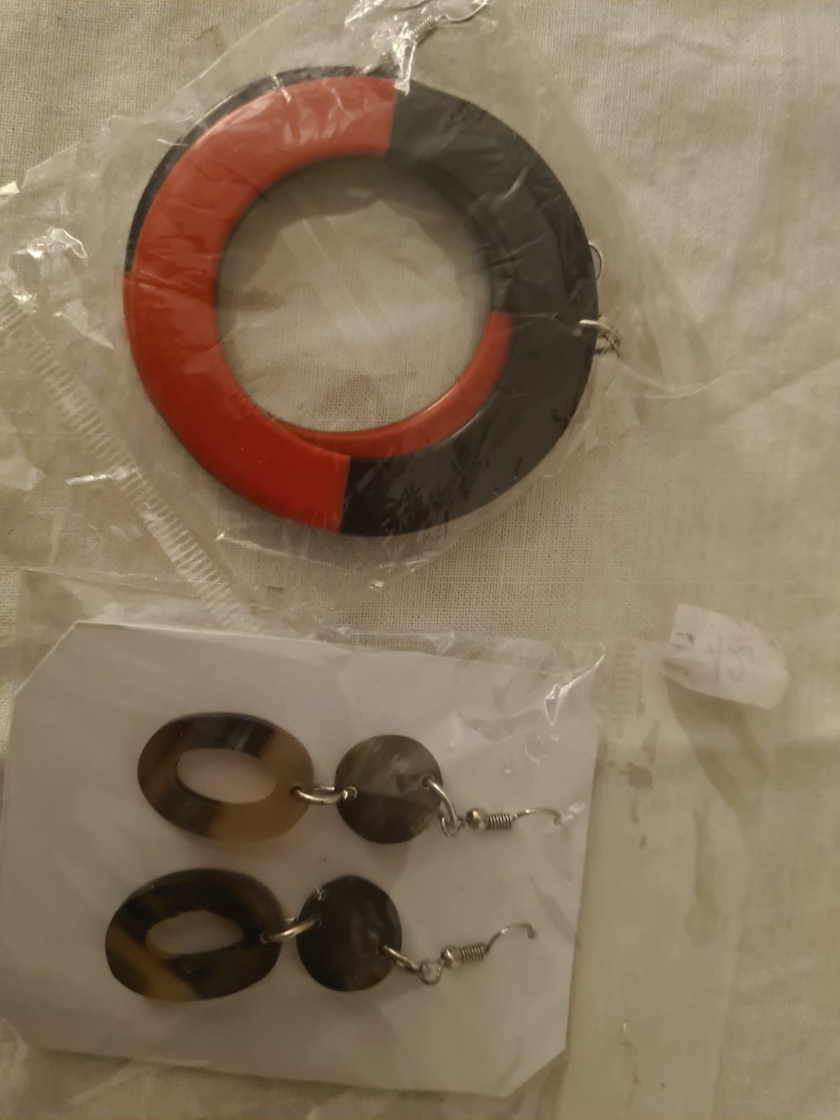 Boucles d'oreilles en corne de zébu