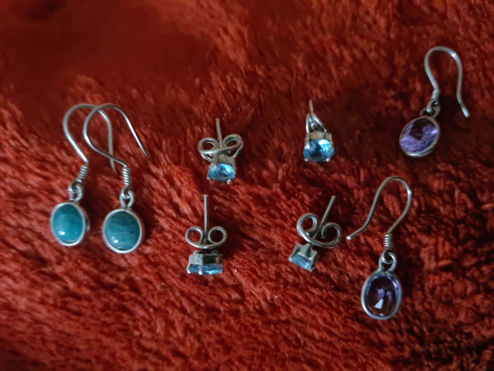  Boucles d'oreilles en pierre